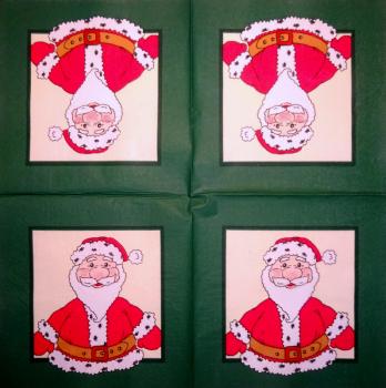 NW-175 Santa - 3-ply (green/cream)